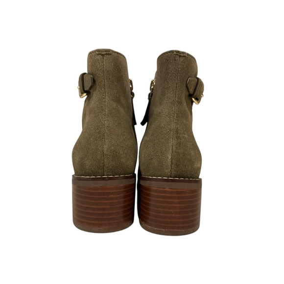 Cole Haan Women's Haidyn Boots Dark Olive Suede Size 6B - Picture 6 of 11